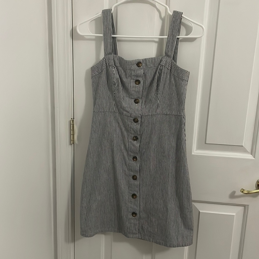 Hollister Striped Button Down Dress